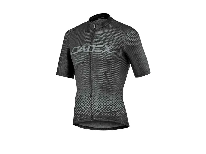 Cadex Dot Fade Mens Short Sleeve Jersey in Grey