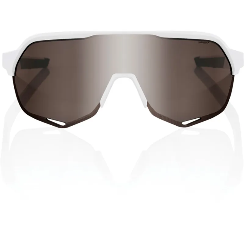 100% S2 HiPER Mirror Silver Lens Sunglasses in BORA Team White-1
