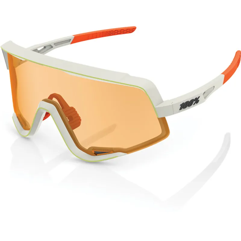 GLASSES Glendale White Lens Soft Tact Oxyfire one size persimmon