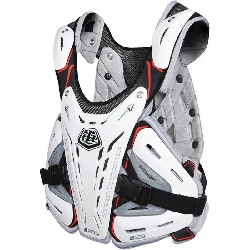 2021 Troy Lee Designs Rockfight Youth Chest Protector in White