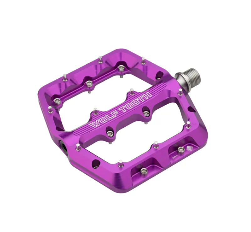 Wolf Tooth Waveform Mountain Bike Pedals in Purple