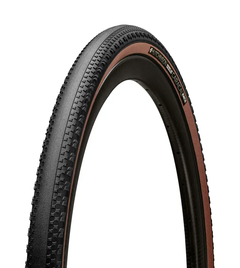 Hutchinson Caracal Race 700c Gravel Tyre in Black/Tan Wall