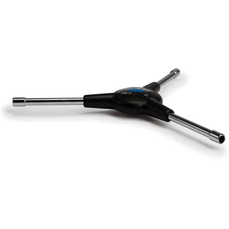Park Tool Square/5mm/5.5mm 3-Way Internal Spoke Wrench in Black