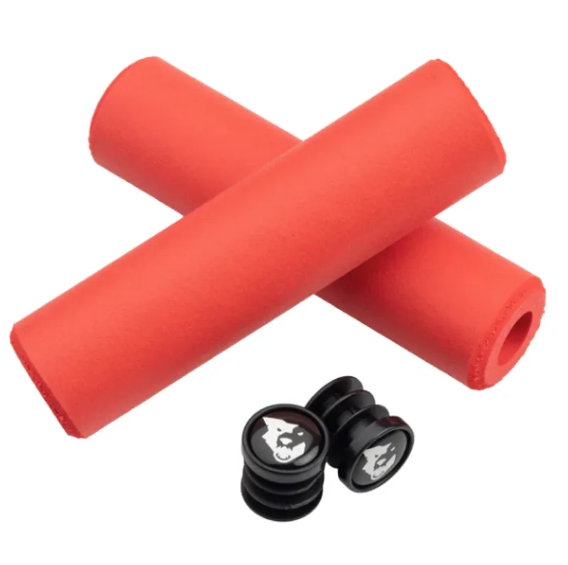 Wolf Tooth Fat Paw 9.5mm Mountain Bike Grips in Red