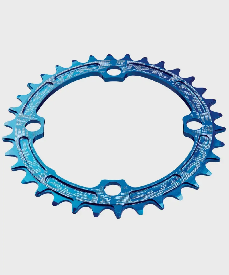 Race Face Narrow Wide Single Chainring in Blue