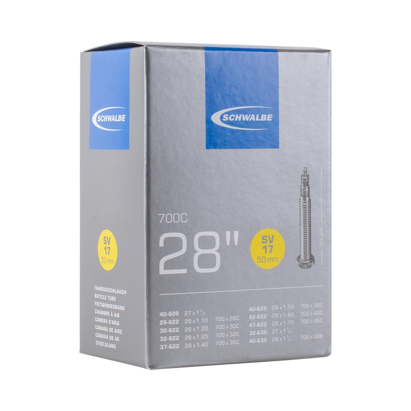 Schwalbe SV17 Tube 700c 700x28-47c in Light-Blue-4