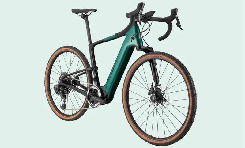 2021 Cannondale Topstone Neo Carbon Lefty 1 eGravel Bike in Green-5