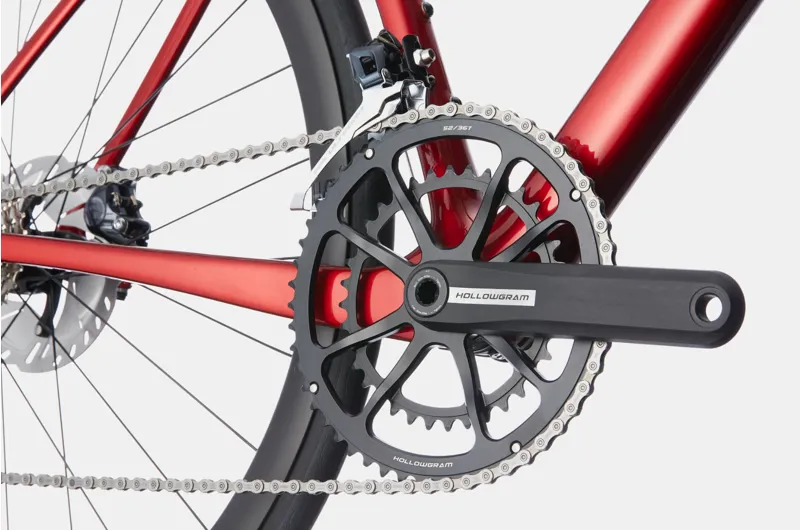 2021 Cannondale SuperSix EVO Hi-MOD Disc Ultegra Road Bike in Red-4