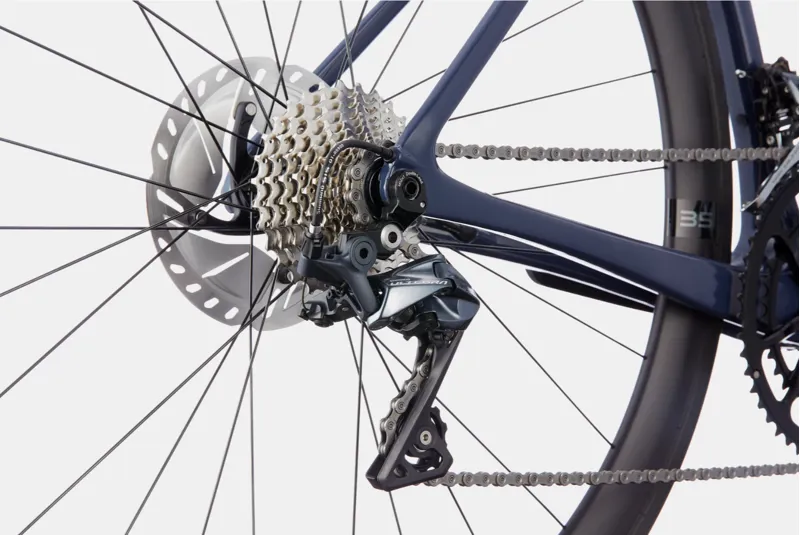 2021 Cannondale SuperSix EVO Hi-MOD Disc Ultegra Road Bike in Blue-3