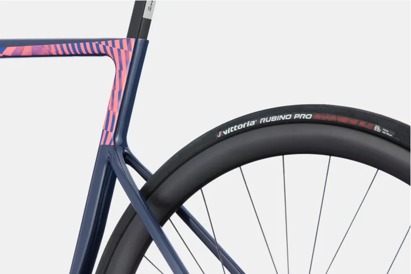 2021 Cannondale SuperSix EVO Hi-MOD Disc Ultegra Road Bike in Blue-1