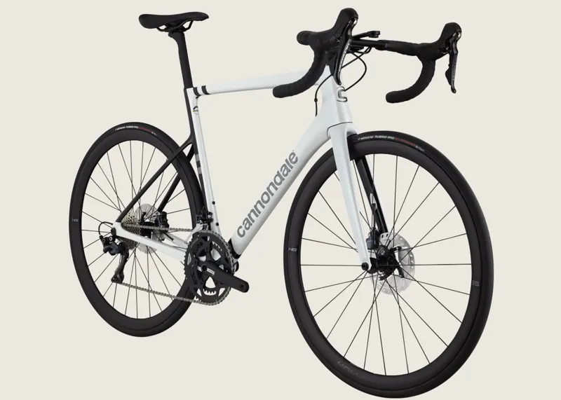 2021 Cannondale SuperSix EVO Carbon Disc Ultegra Road Bike in White-6
