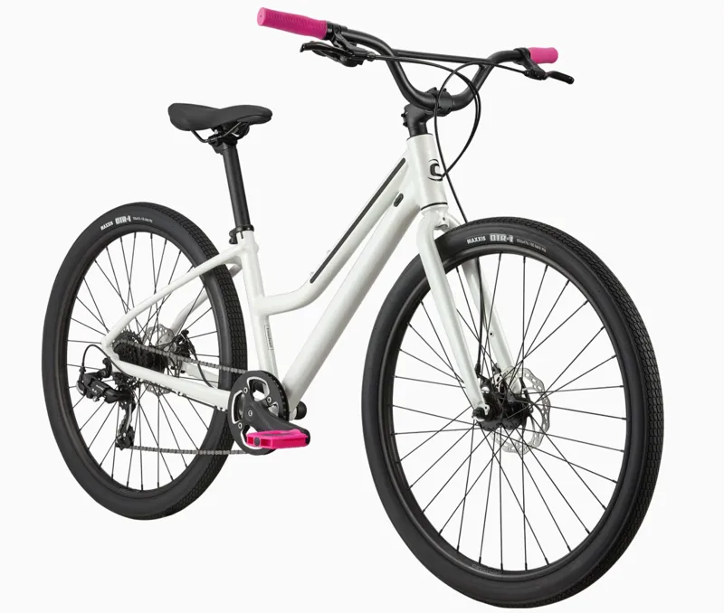 2021 Cannondale Treadwell 3 Remixte Hybrid Bike in White-5
