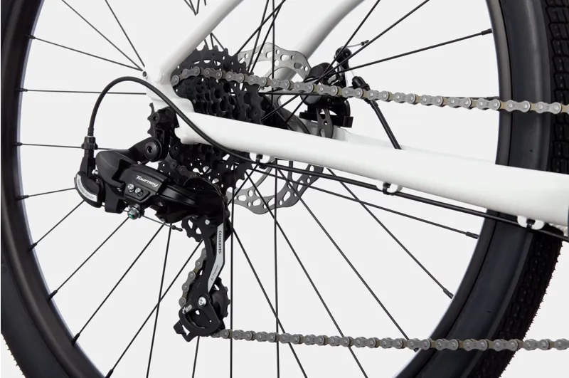 2021 Cannondale Treadwell 3 Remixte Hybrid Bike in White-3