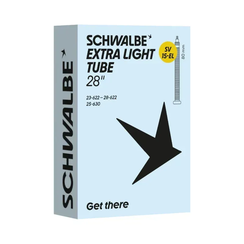 Schwalbe SV15-EL - 700 X 23-28mm Extra Light Tube - Presta 80mm-1