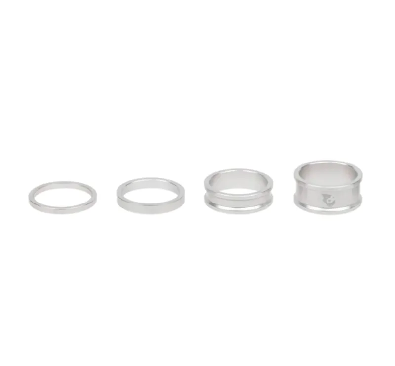 Wolf Tooth Precision Headset Spacer Kit in Silver
