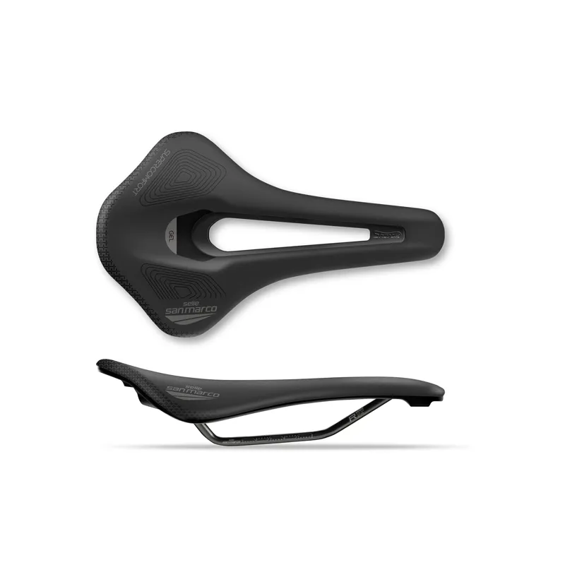 Selle San Marco Shortfit 2.0 Supercomfort Racing Saddle in Black