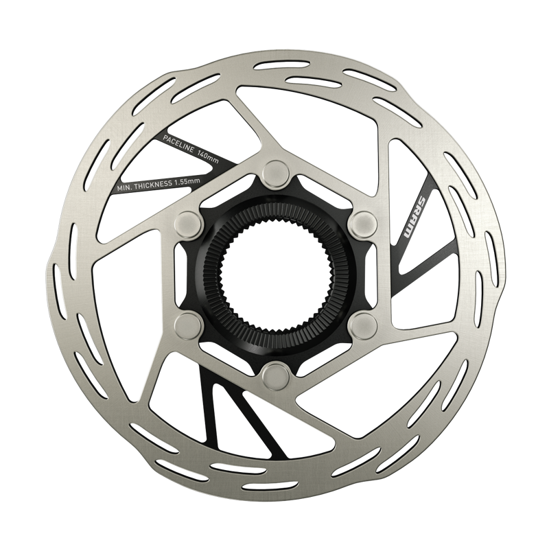 Sram Paceline CL Rounded 140mm Disc Brake Rotor w/ Lock Ring in Black