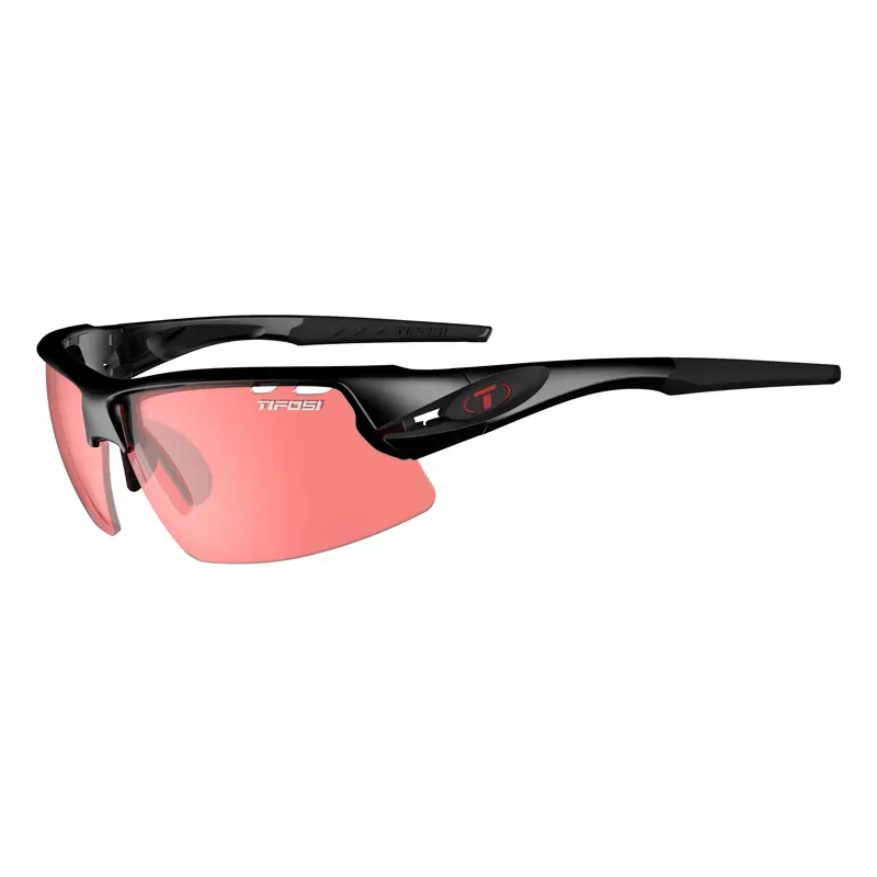 Tifosi Crit Red Lens Sunglass in Black
