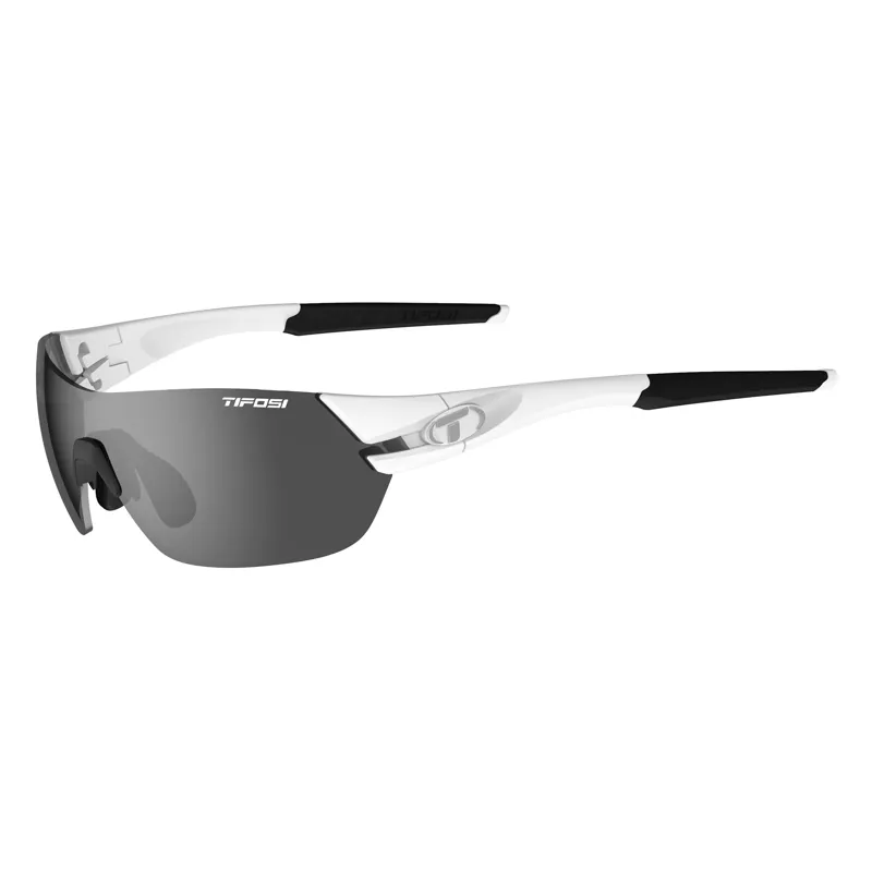 Tifosi Slice Interchangeable Lens Sunglass in White