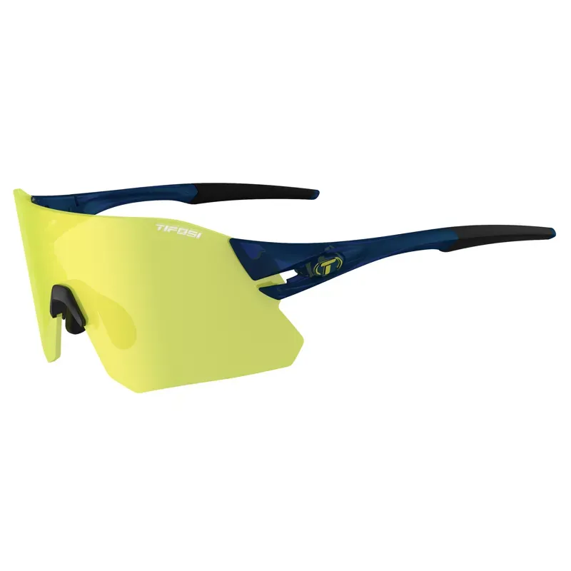 Tifosi Rail Interchangeable Clarion Lens Sunglasses in Midnight Navy/Yellow
