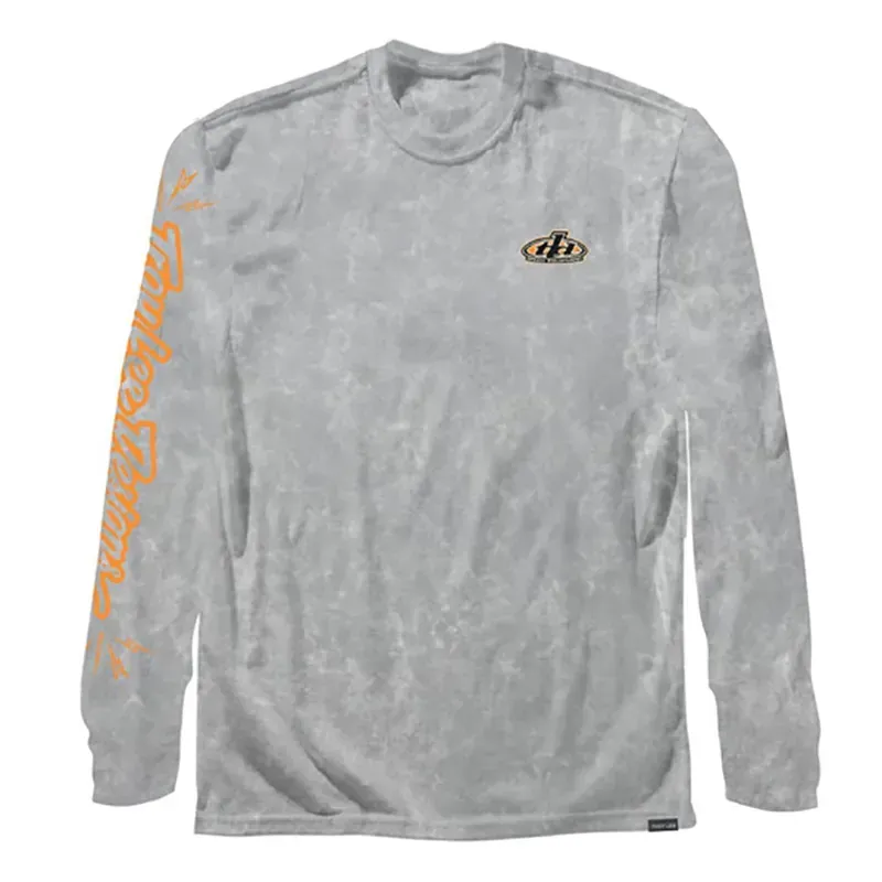 2021 Troy Lee Designs Limited Edition Pistonbone Youth Long Sleeve T-Shirt in Grey