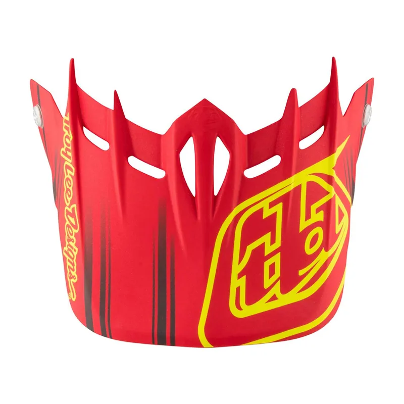 Troy Lee Designs D2 Helmet Replacement Visor / Fusion Red one size