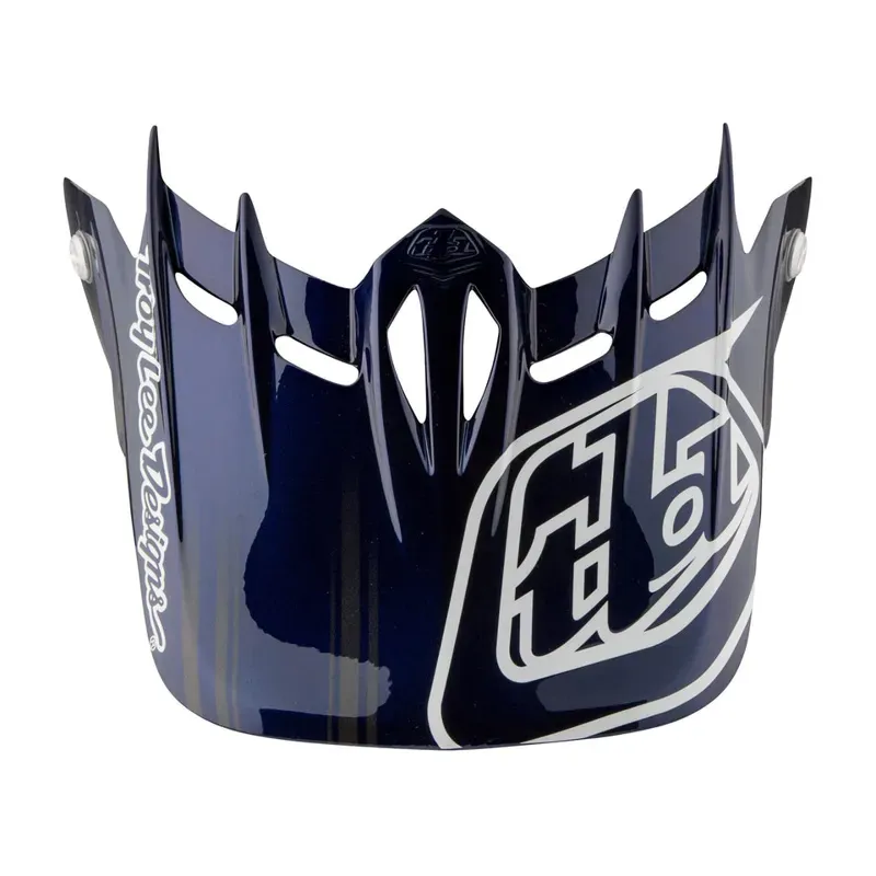 Troy Lee Designs D2 Helmet Replacement Visor / Fusion - Blue one size