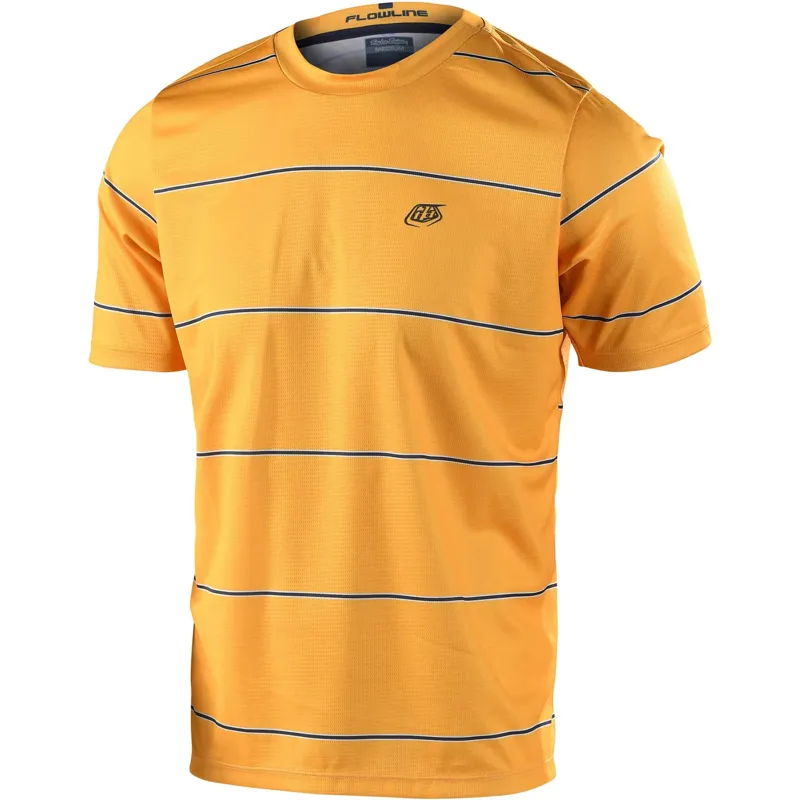 Troy Lee Designs Flowline Short Sleeve Jersey in Revert - Honey