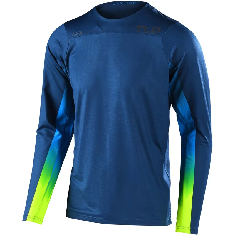 Troy Lee Designs Skyline Long Sleeve Jersey in Jet Fuel - Navy