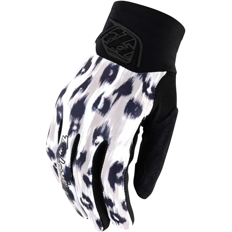 Troy Lee Designs Women's Luxe Gloves in Wild Cat White