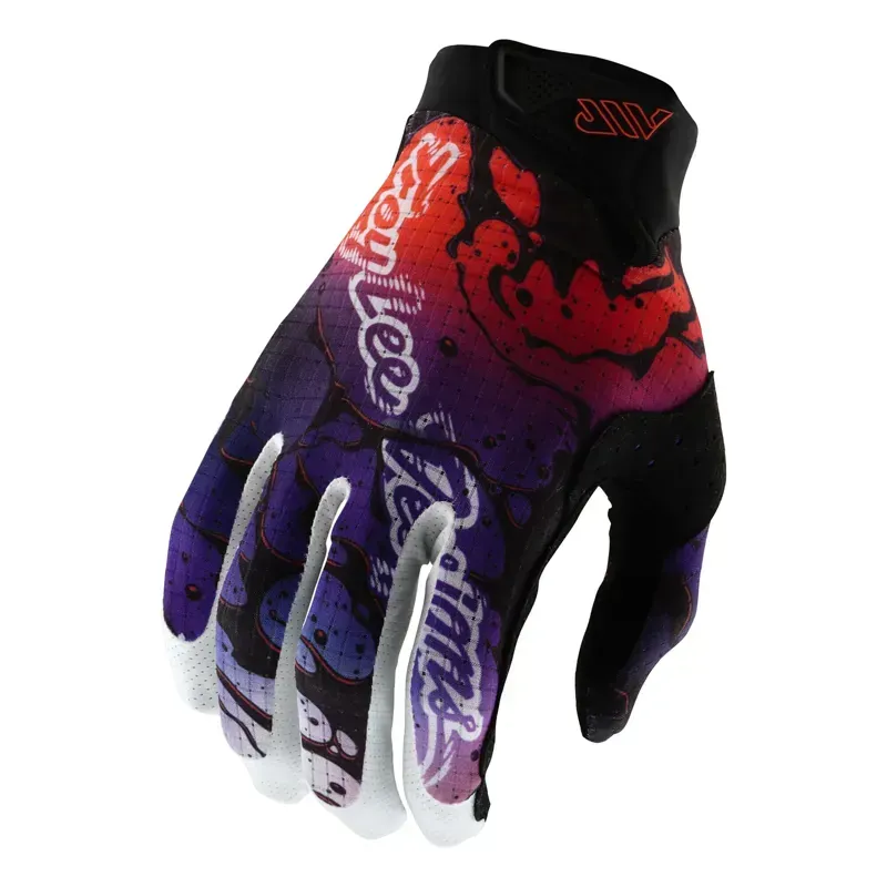 Troy Lee Designs Air Gloves in Drip Black/Purple