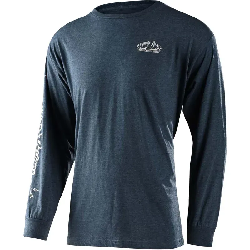 2021 Troy Lee Designs Limited Edition Pistonbone Long Sleeve T-Shirt in Blue