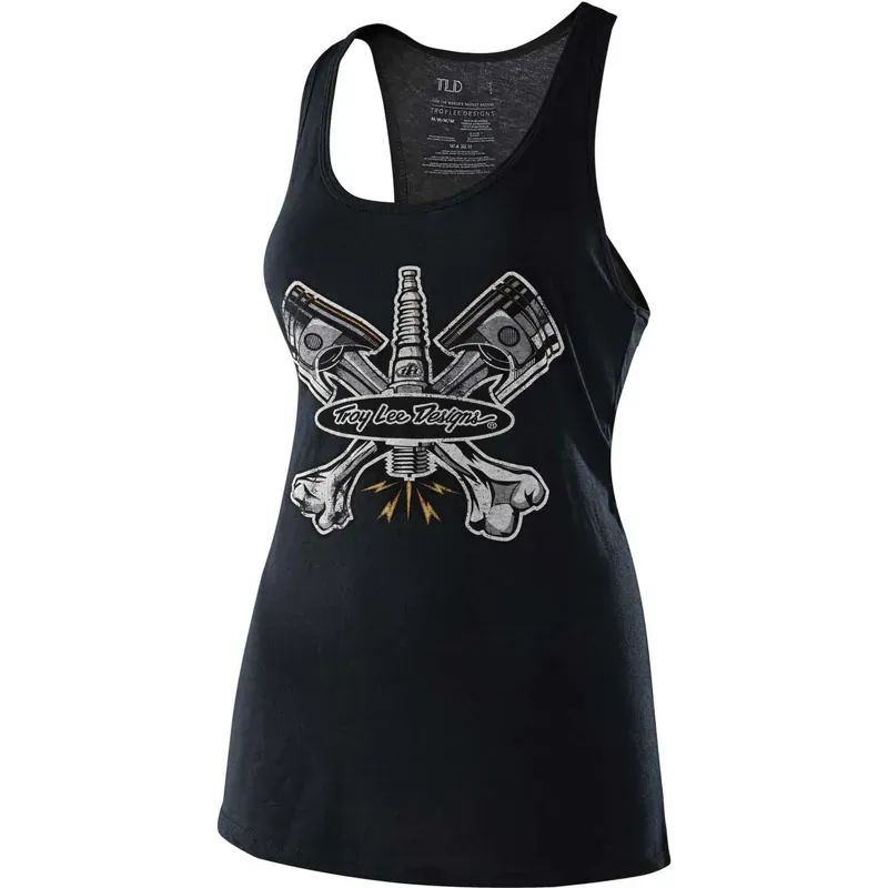 2021 Troy Lee Designs Limited Edition Pistonbone Womens Tank in Black