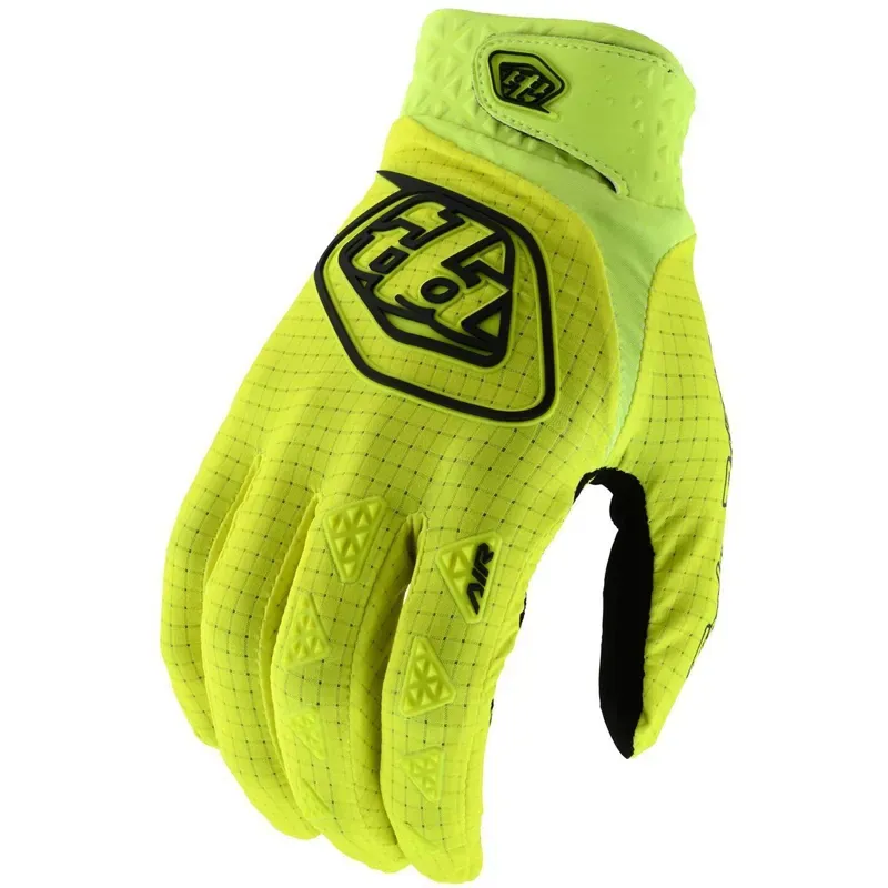Troy Lee Designs Air Youth Mountain Bike Gloves in Flo Yellow