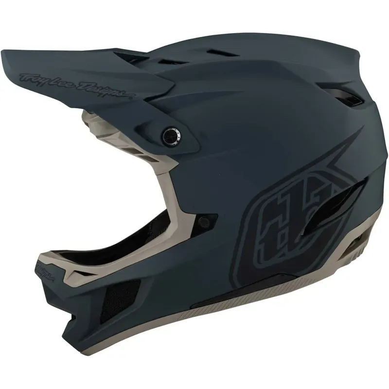 2021 Troy Lee Designs D3 Fiberlite Helmet in Grey 
