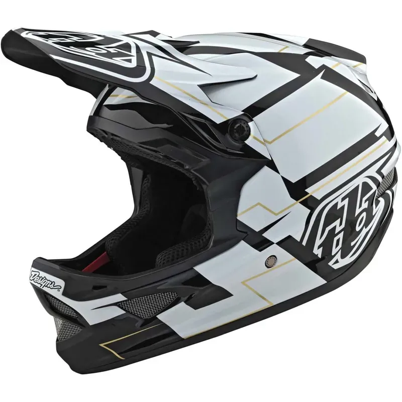 2021 Troy Lee Designs D3 Fiberlite Helmet in White