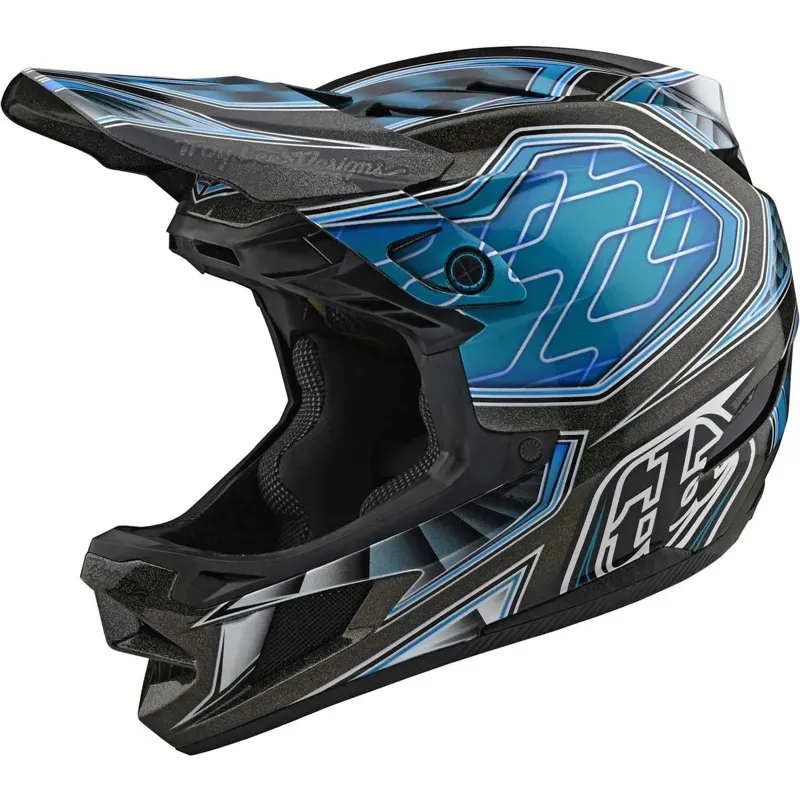 2021 Troy Lee Designs Born From Paint Ltd Edition D4 Composite Helmet in Blue