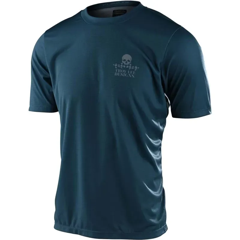 2021 Troy Lee Designs Flowline Short Sleeve Jersey in Service - Blue
