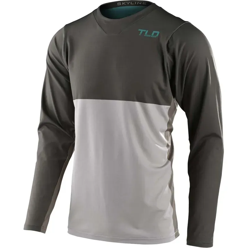 2021 Troy Lee Designs Skyline Chill Long Sleeve Jersey in Grey