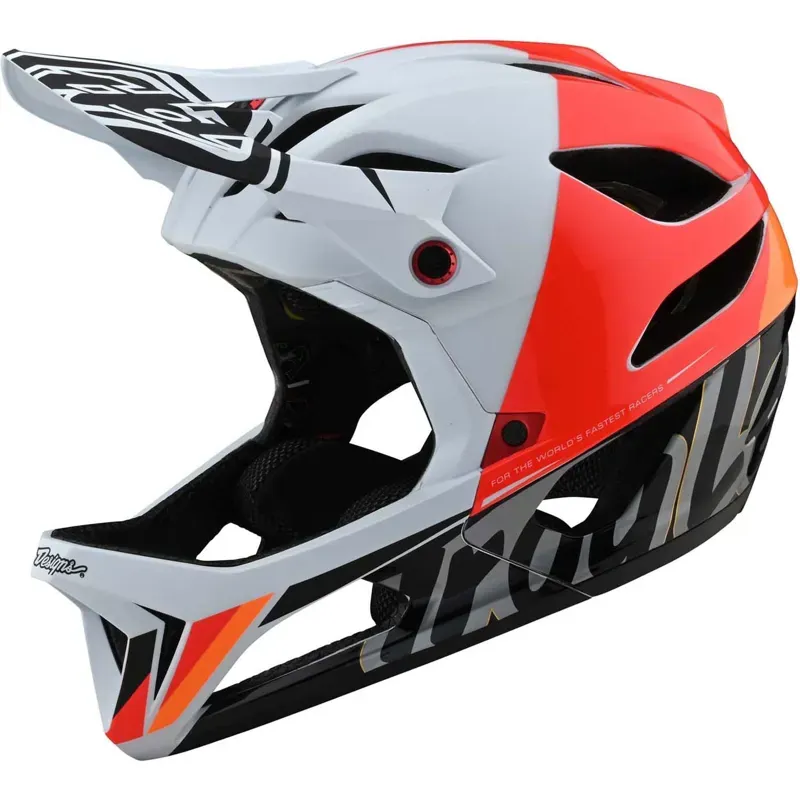 2021 Troy Lee Designs Stage MIPS Helmet in White