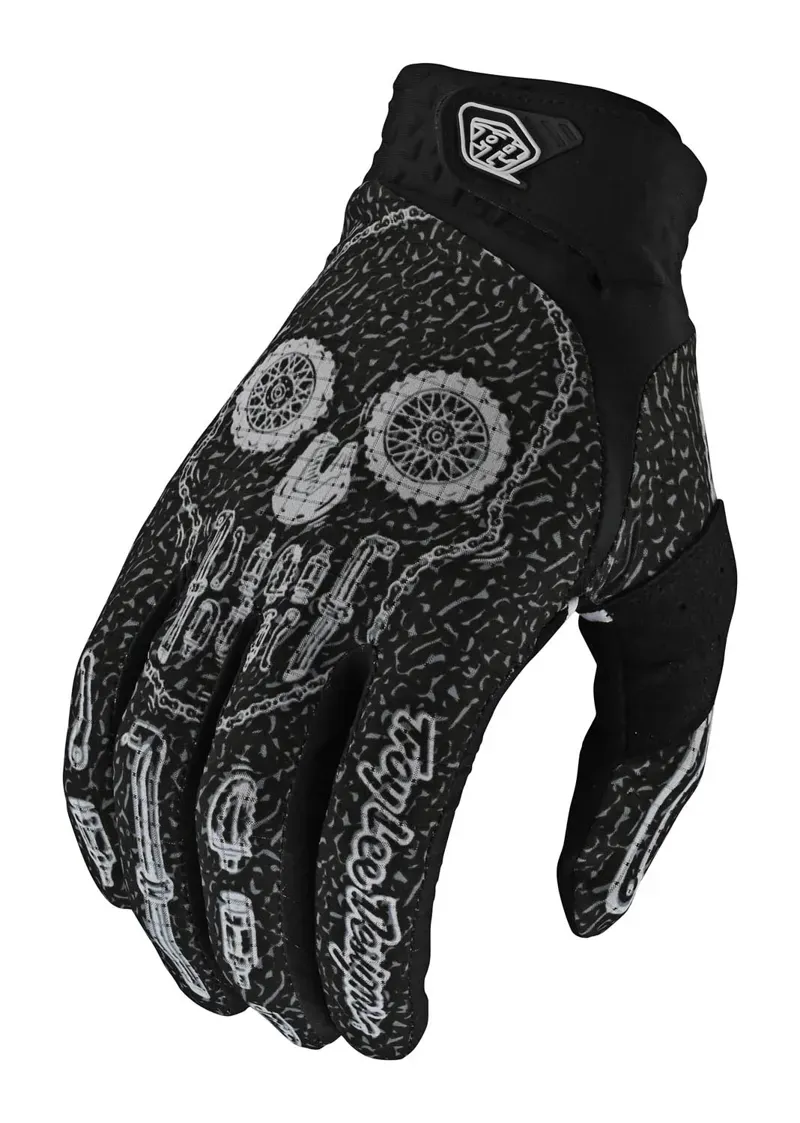 Troy Lee Designs Air Gloves in Gear Head Black