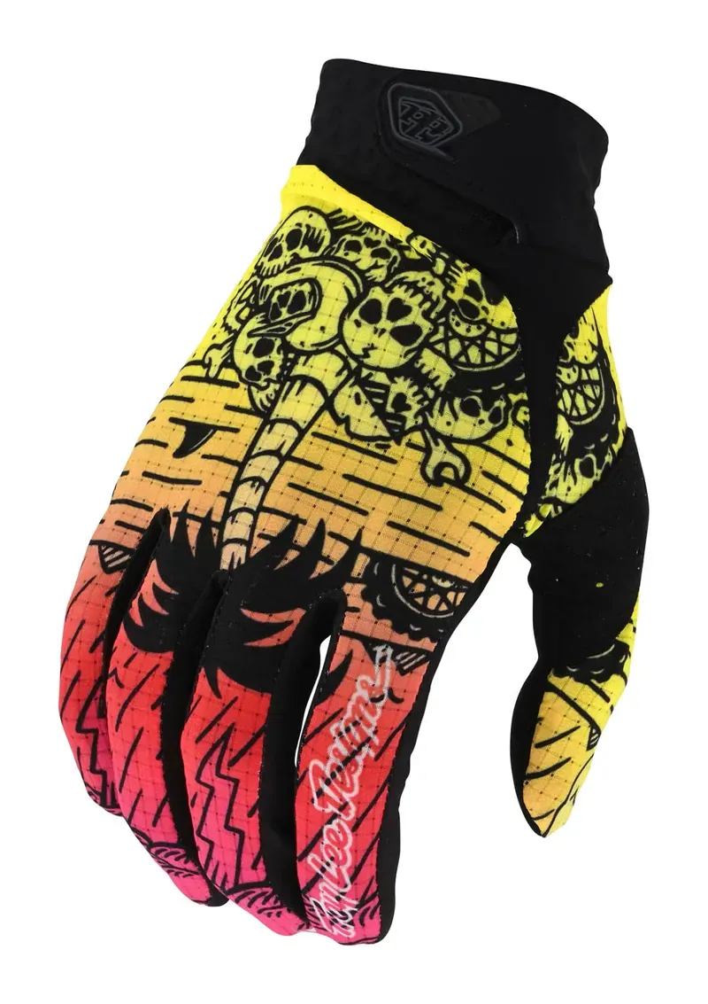 Troy Lee Designs Air Gloves in Boneyard Green/Pink