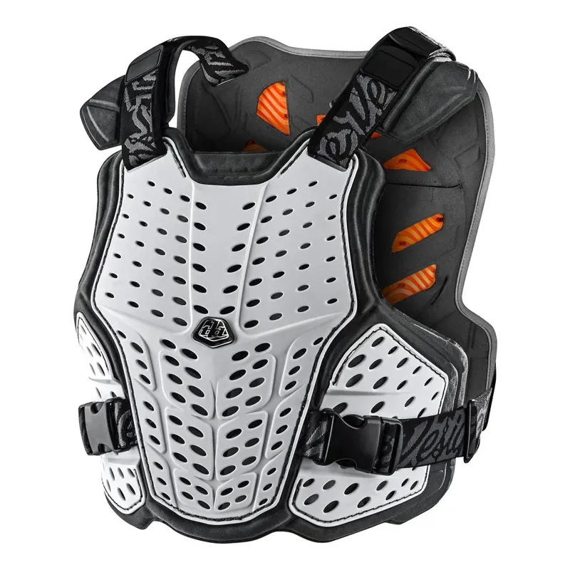 2021 Troy Lee Designs Rockfight CE Chest Protector in White 