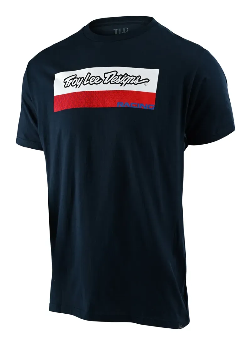 Troy Lee Designs Racing Block Tee in Navy