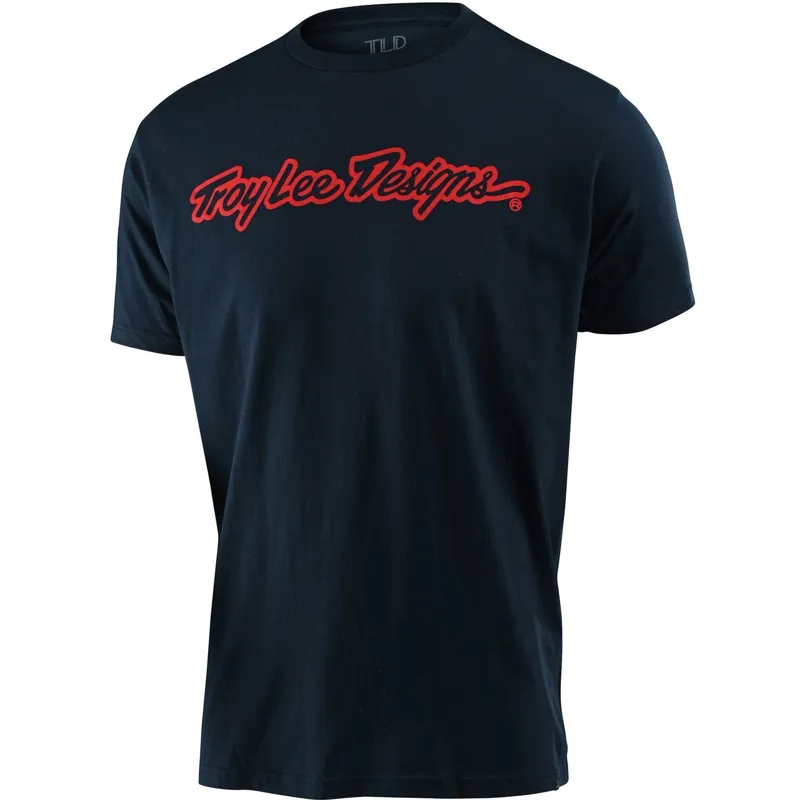 2020 Troy Lee Designs Signature Tee in Blue