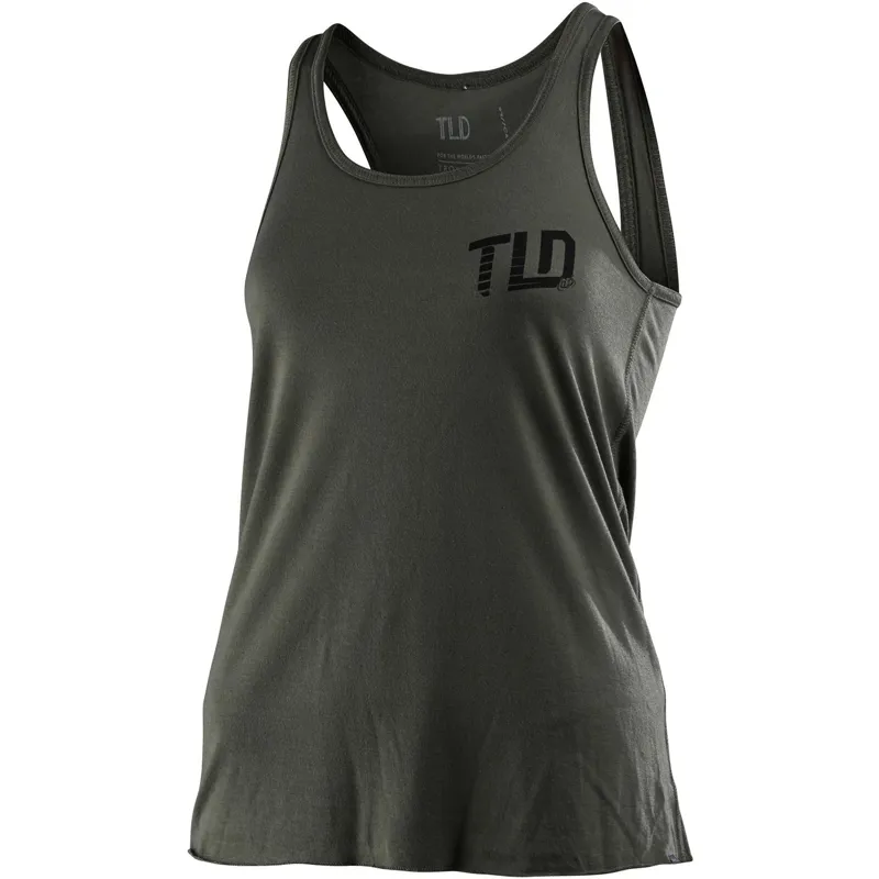 2021 Troy Lee Designs Womens Trackside Tank in Green 