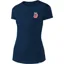 Troy Lee Designs Womens Peace and Wheelies Tee in Heather Navy