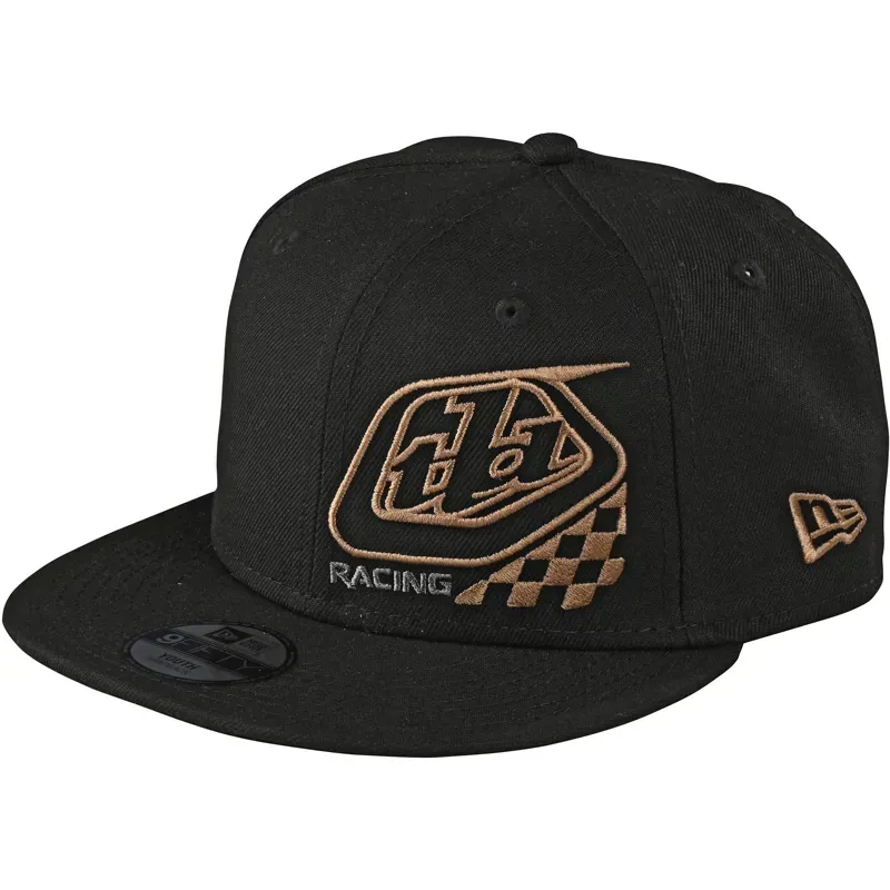 2021 Troy Lee Designs Precision 2.0 Checkers Kids Snapback in Black