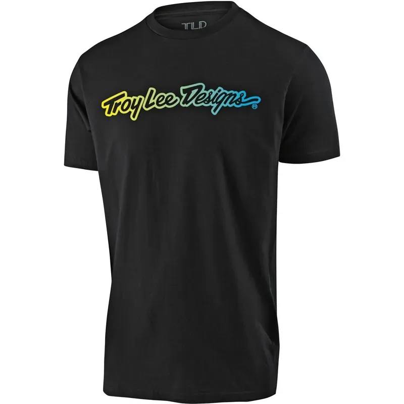 Troy Lee Designs Signature Youth Tee in Black