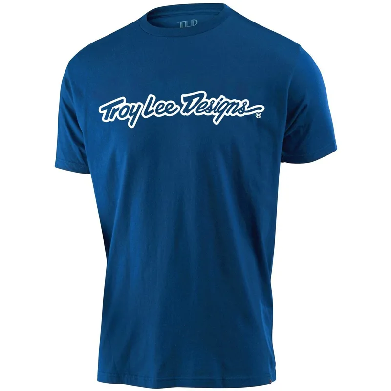 Troy Lee Designs Signature Youth Tee in Royal Blue
